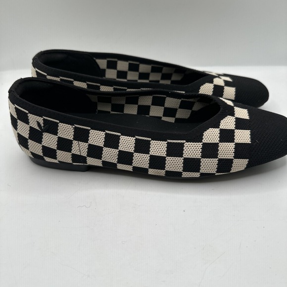 NEW Vivaia Margot 2.0 Stretch Knit Flats - Checkered 39 Size 9 - Picture 3 of 7
